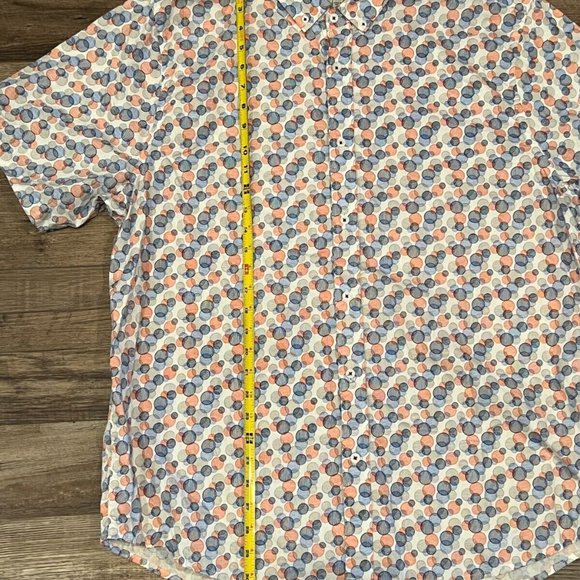 Heritage Report Collection Mens Button Up Short Sleeve Shirt Size XXL Slim Fit - Picture 3 of 8